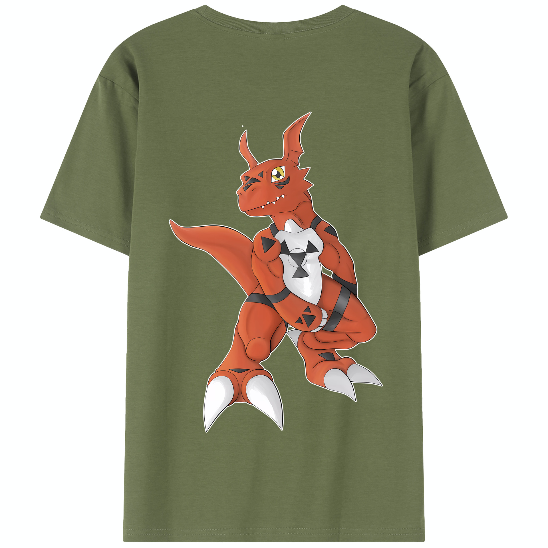 （画像用） Digimon デジタルモンスター/デジモン 綿100％半袖Tシャツ（背面プリント）
